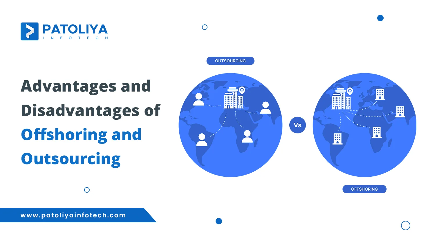What are the main differences between offshoring and outsourcing?