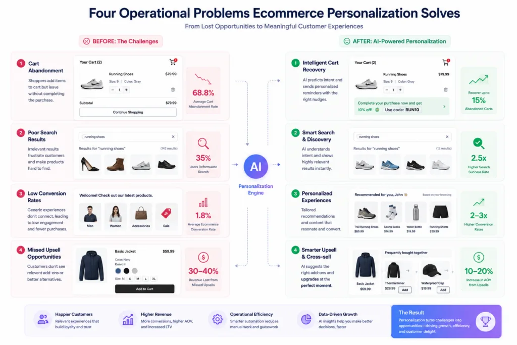 Four Operational Problems Ecommerce Personalization Solves