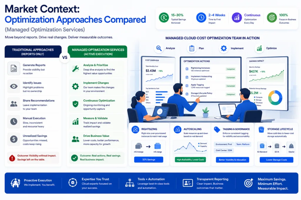 Market Context: Optimization Approaches Compared(Managed optimization services)