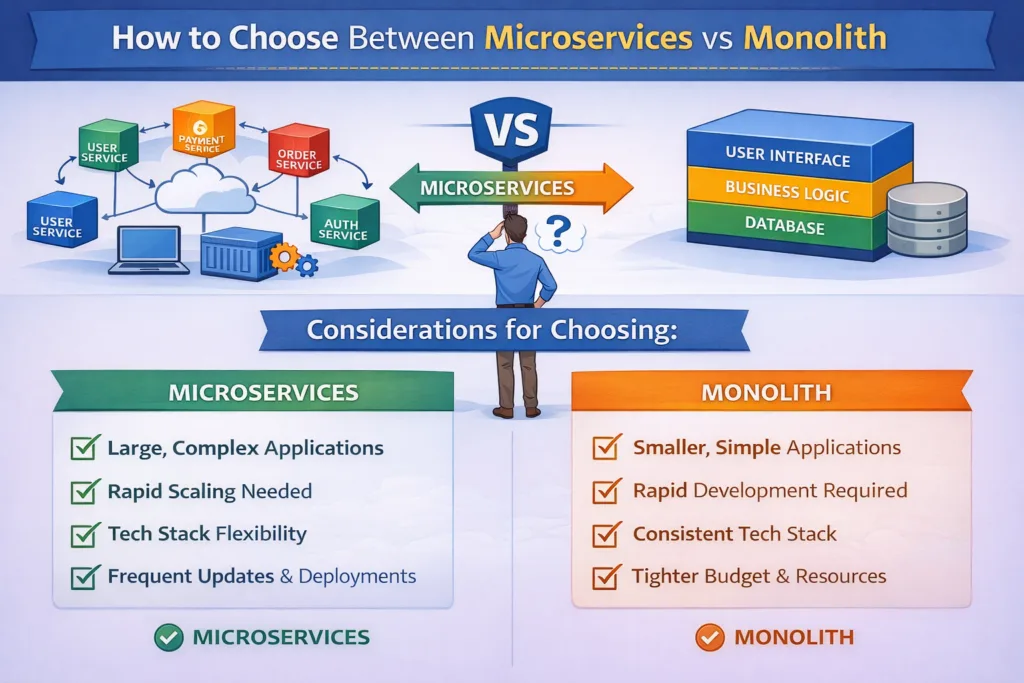 How to Choose Between Microservices vs Monolith
