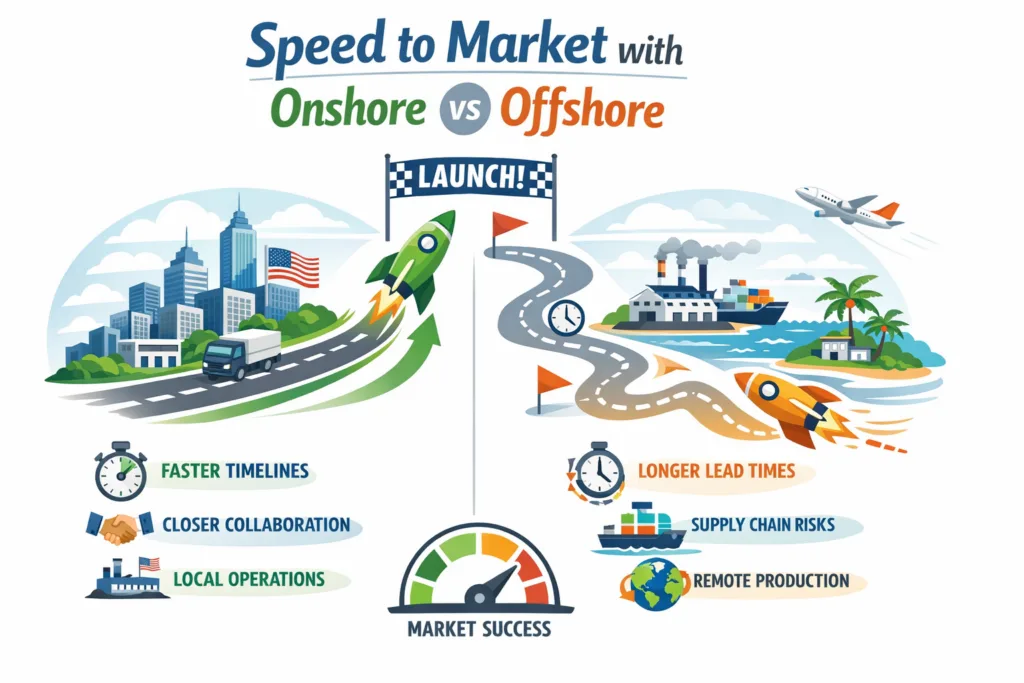 Speed to Market with Onshore vs Offshore