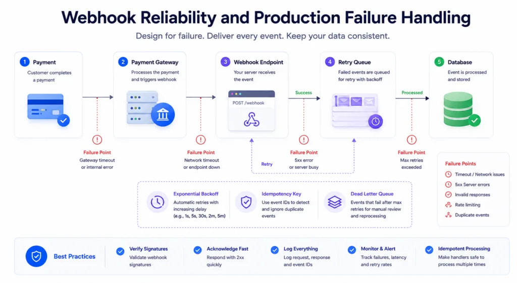 Webhook Reliability and Production Failure Handling