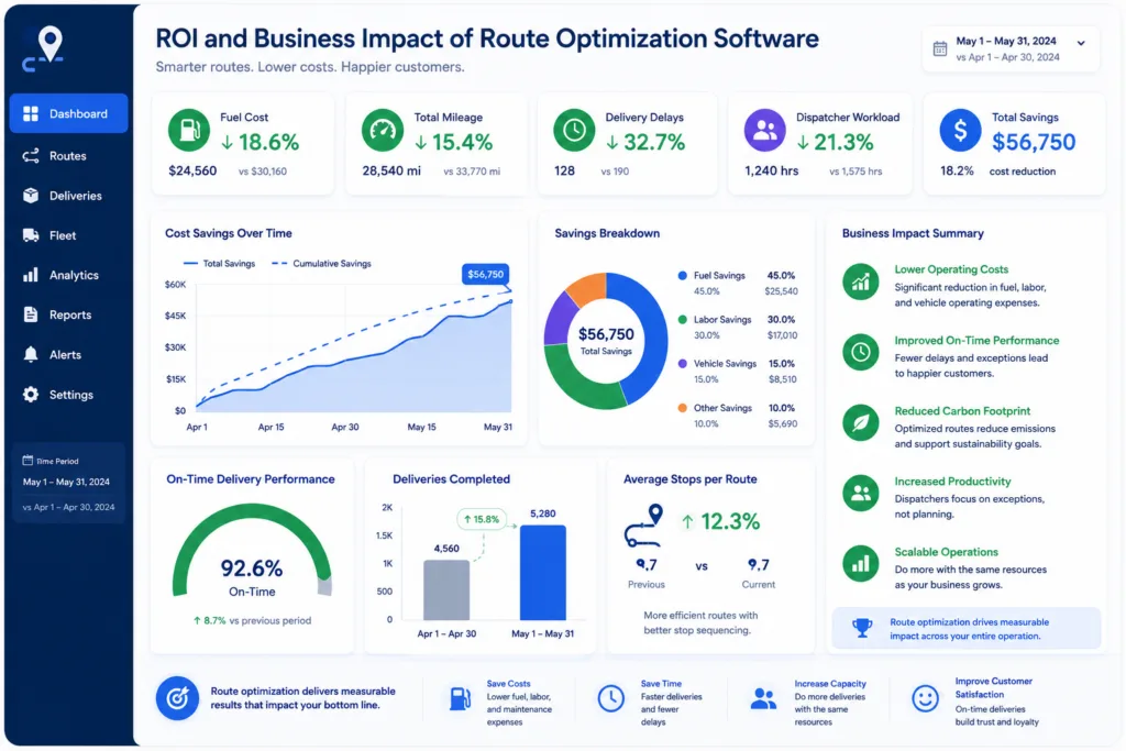 ROI and Business Impact of Route Optimization Software