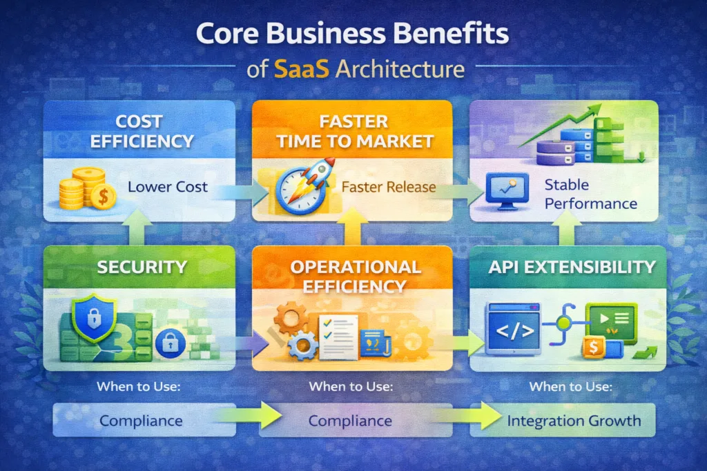 Core Business Benefits of SaaS Architecture