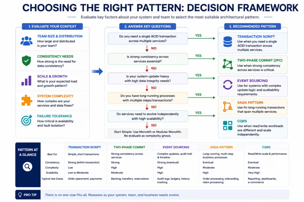 Choosing the Right Pattern: Decision Framework