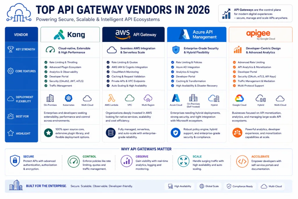 Top API Gateway Vendors in 2026