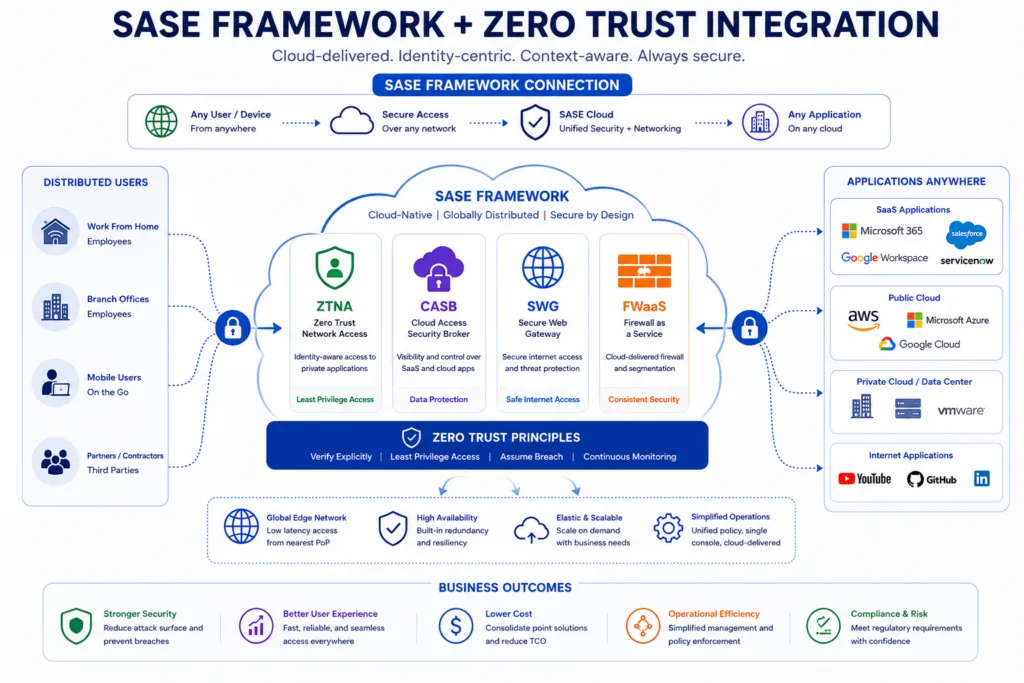 SASE Framework + Zero Trust Integration