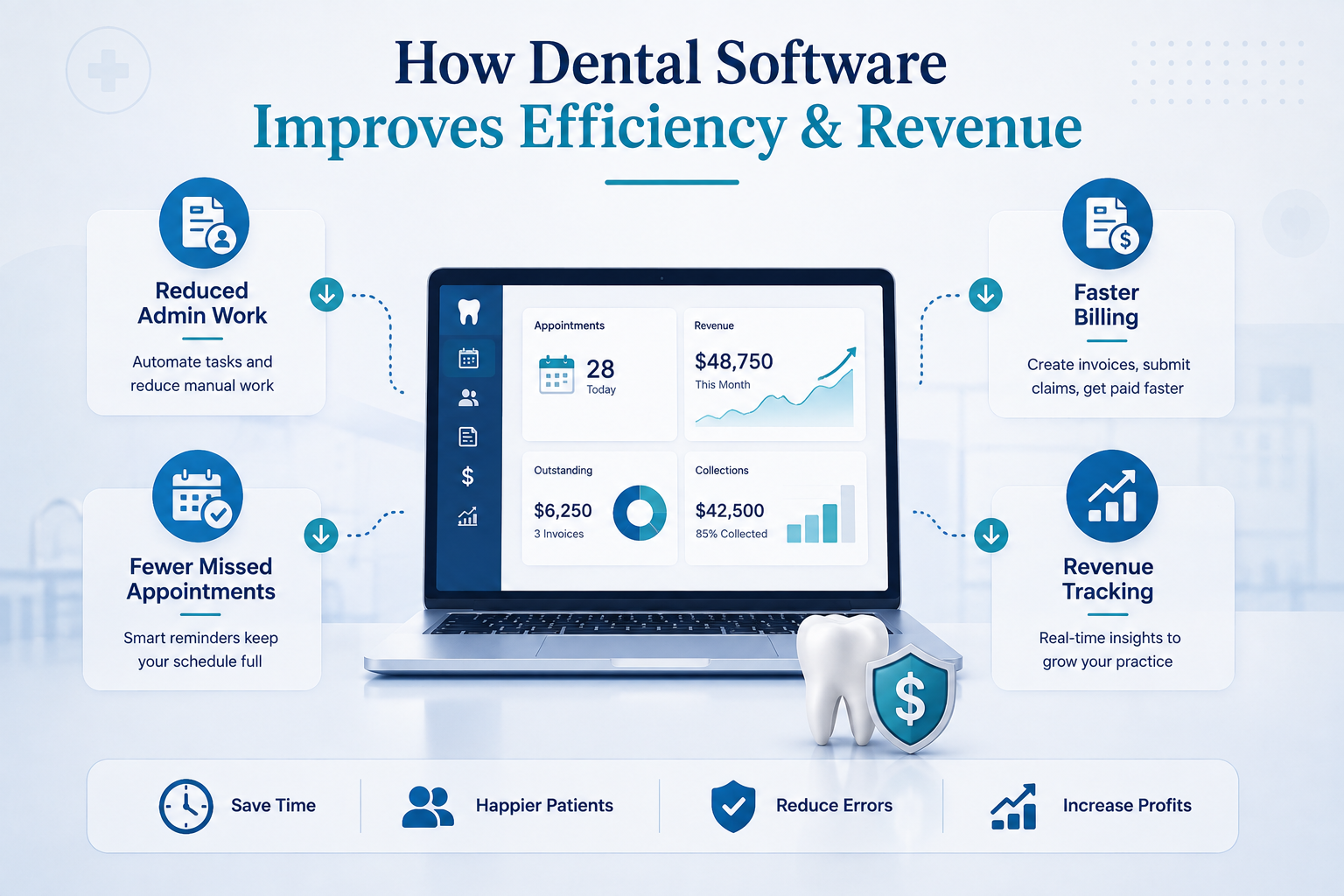 How Dental Software Improves Efficiency and Revenue