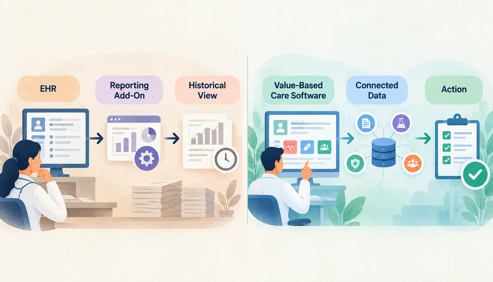 Why an EHR plus a reporting add-on falls short