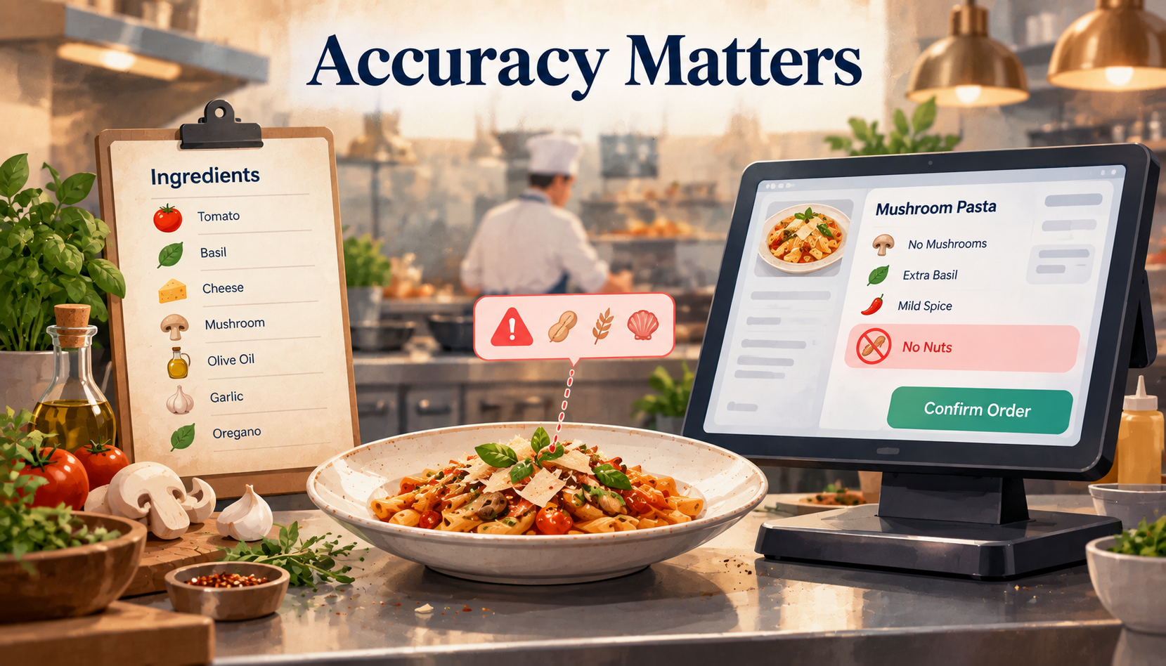 The accuracy problem: allergens, ingredients, and special requests