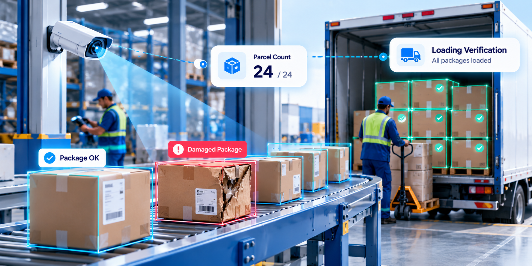 Smart Warehouse Parcel Inspection Dashboard